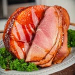 double smoked ham with pineapple and gochujang glaze